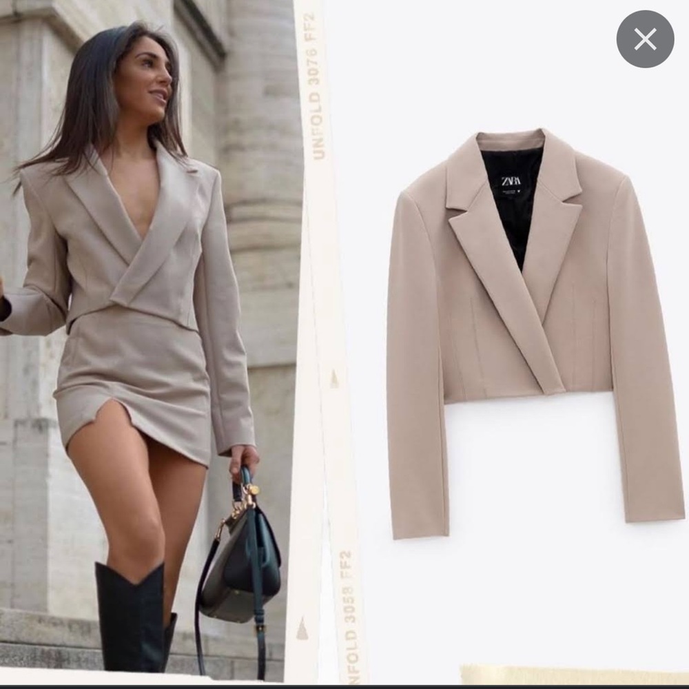 Zara Crop blazer & Mini Skirt